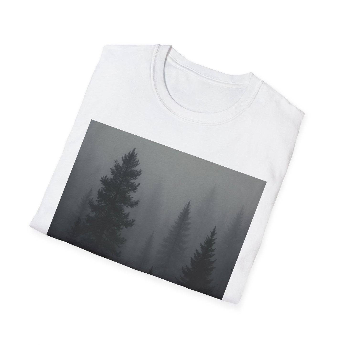 Mystical Forest T-Shirt | Unisex Softstyle Tee for Nature Lovers, Outdoor Adventures, Casual Wear, Gifts for Him & Her