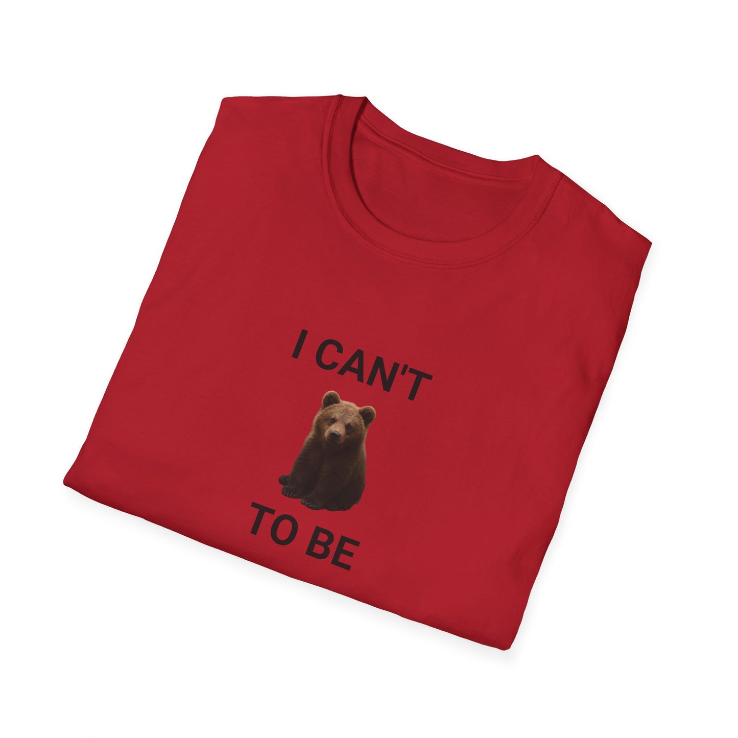Bear Themed Unisex Softstyle T-Shirt, Gift for Animal Lovers, Cute Graphic Tee, Casual Wear, Birthday or Friendship Gift