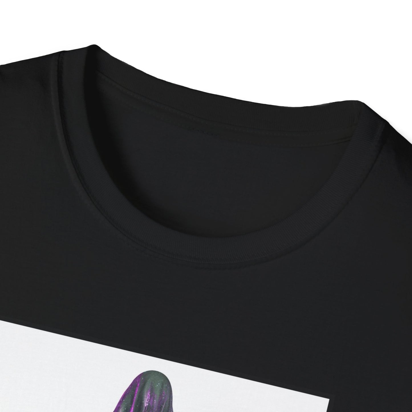 Cosmic Vibe Unisex Softstyle T-Shirt - Celestial Graphic Tee, Space Lover's Gift, Retro Aesthetic Shirt, Festival Wear, Geeky Apparel