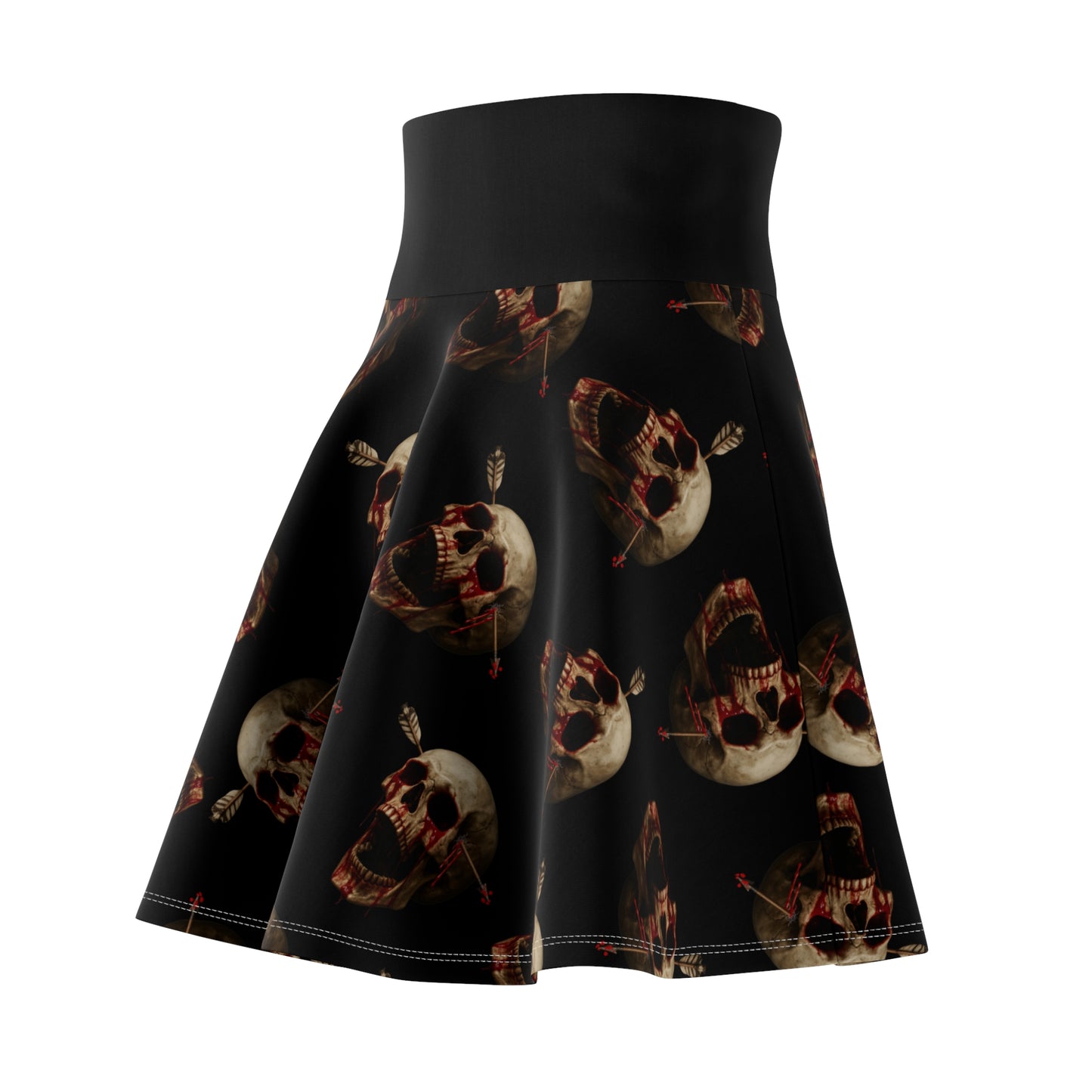 Gothic Skater Skirt, Edgy Fashion, Halloween Outfit, Alternative Style, Punk Skirt, Festival Wear