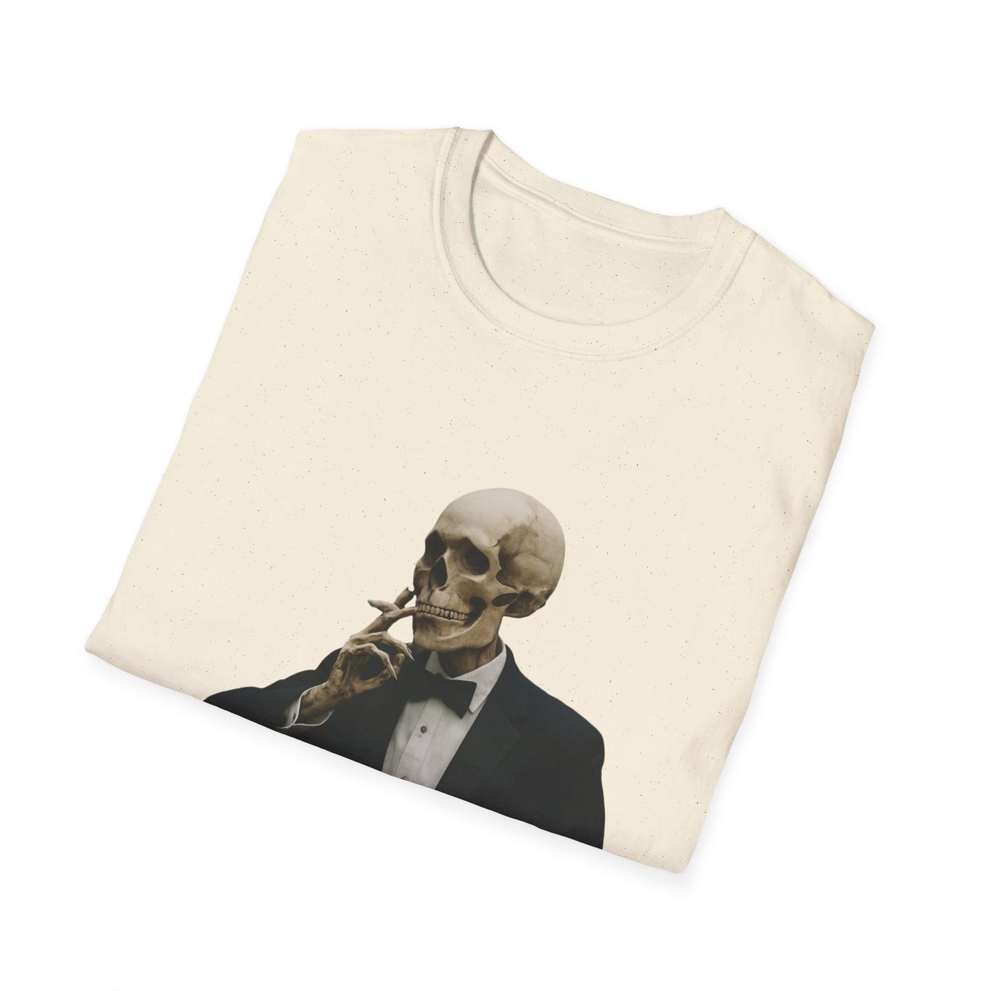 Stylish Skeleton T-Shirt, Unisex Graphic Tee, Vintage Vibe Shirt, Unique Halloween Outfit, Everyday Casual Wear, Gift for Skelly Lovers