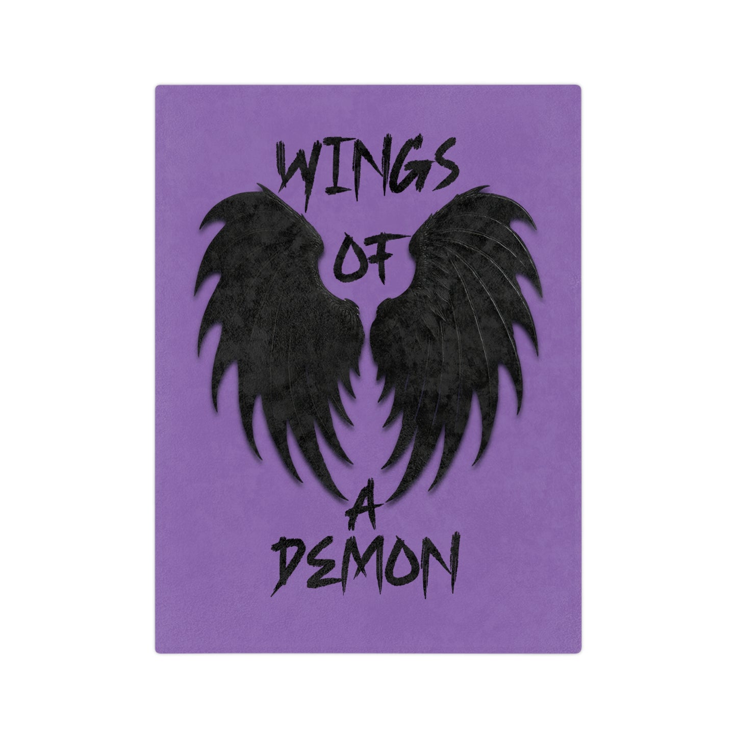 Demon Wings Blanket | Cozy Velveteen Microfiber Throw for Horror Lovers, Perfect for Halloween, Home Decor, Gift Idea, Soft Plush Blanket