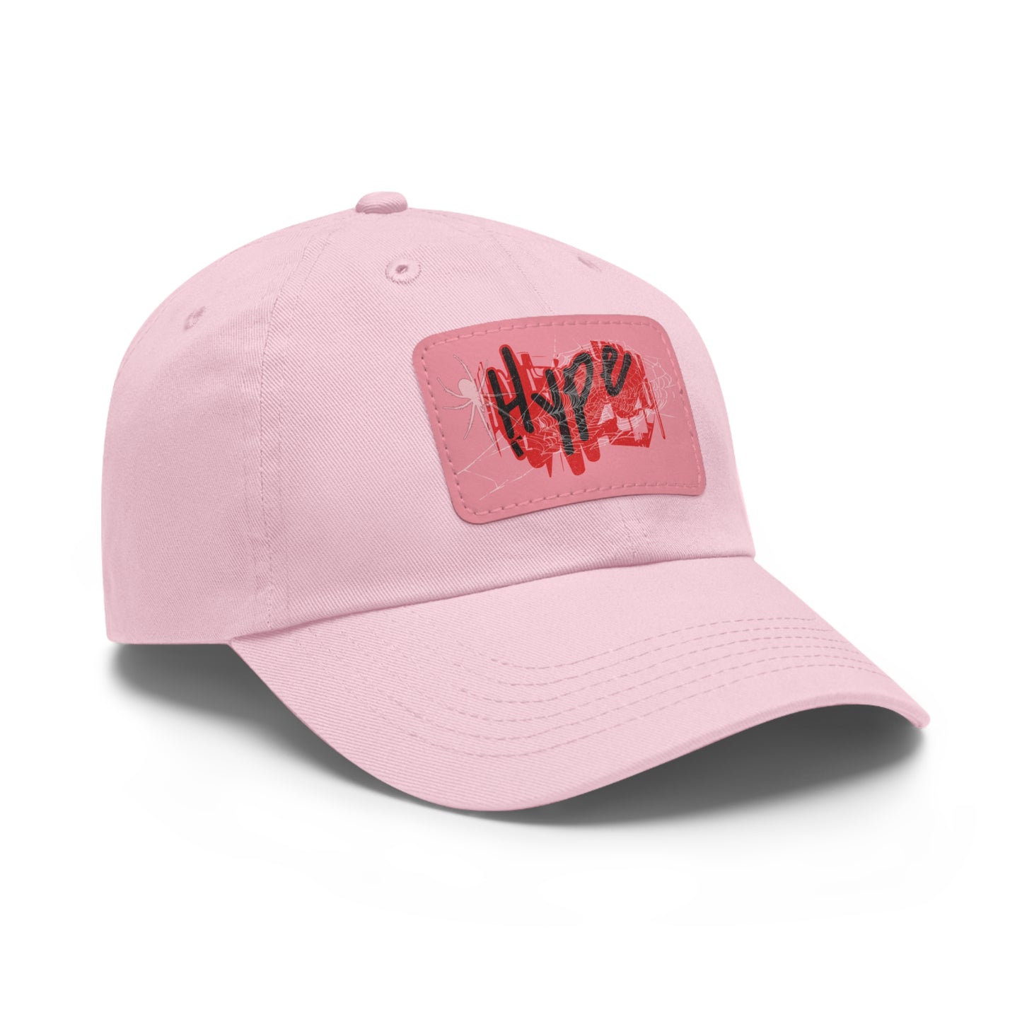 Hype Dad Hat with Leather Patch, Trendy Cap, Casual Wear, Gift for Him, Street Style Accessory, Summer Fashion