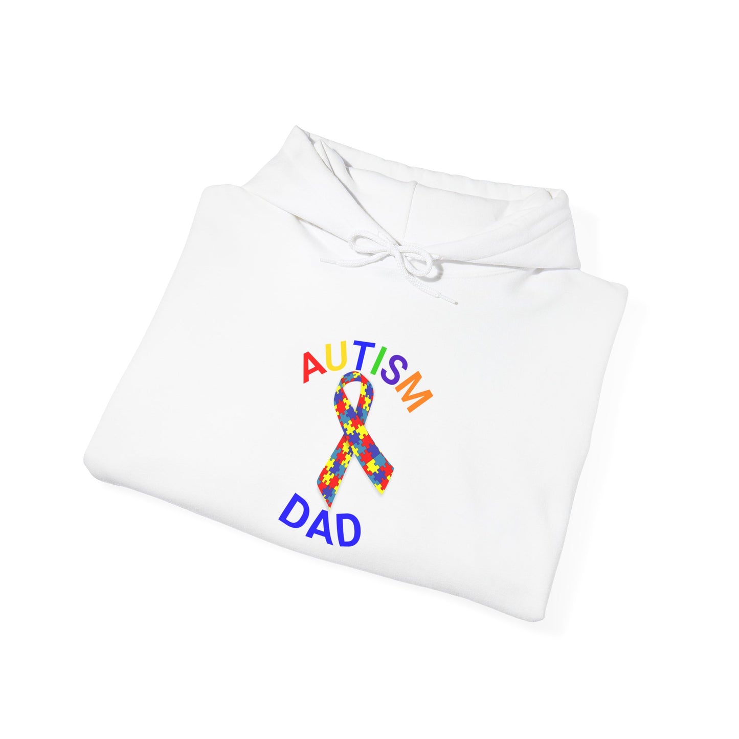 Autism Dad Inspirational Hoodie | Unisex Heavy Blend Sweatshirt for Fathers | Perfect Gift for Dad | Awareness Apparel