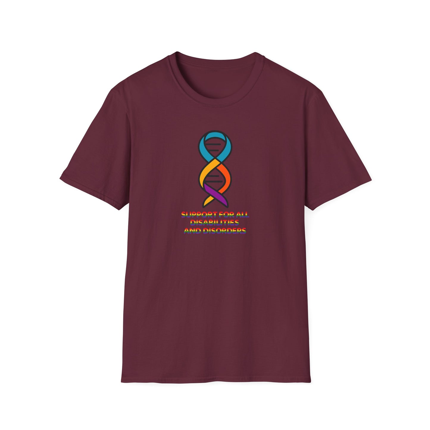 Support for All Disabilities T-Shirt - Unisex Softstyle Tee