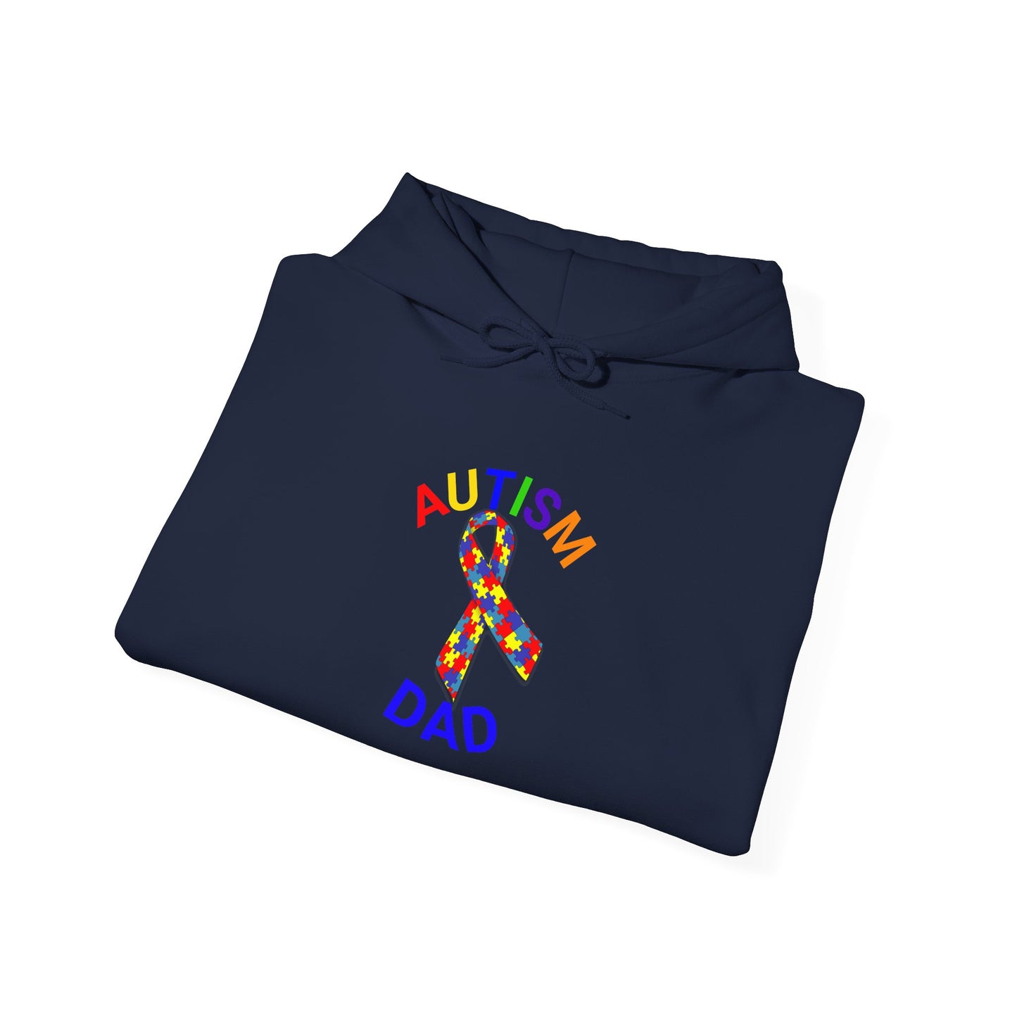 Autism Dad Inspirational Hoodie | Unisex Heavy Blend Sweatshirt for Fathers | Perfect Gift for Dad | Awareness Apparel