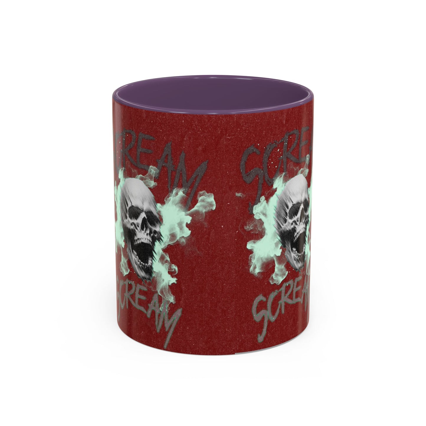 Gothic Skull Accent Coffee Mug - Unique Drinkware for Halloween, Gift for Coffee Lovers, Skull Decor, Perfect for Horror Fans, 11oz & 15oz