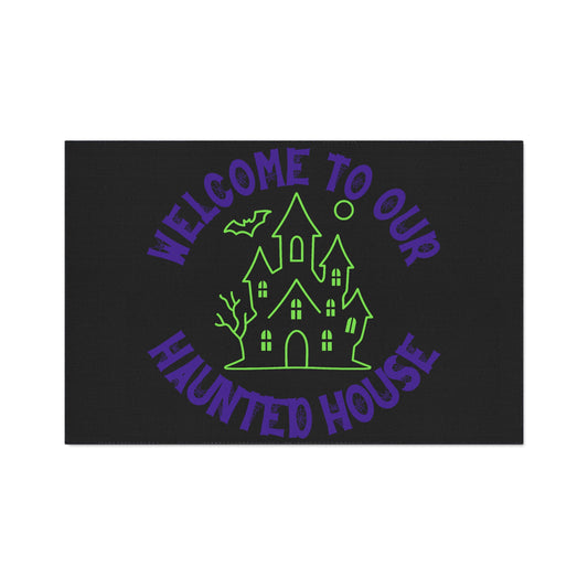 Spooky Halloween Floor Mat, Welcome to Our Haunted House Entryway Rug, Holiday Decor, Seasonal Home Decoration, Halloween Gift Idea, [...]