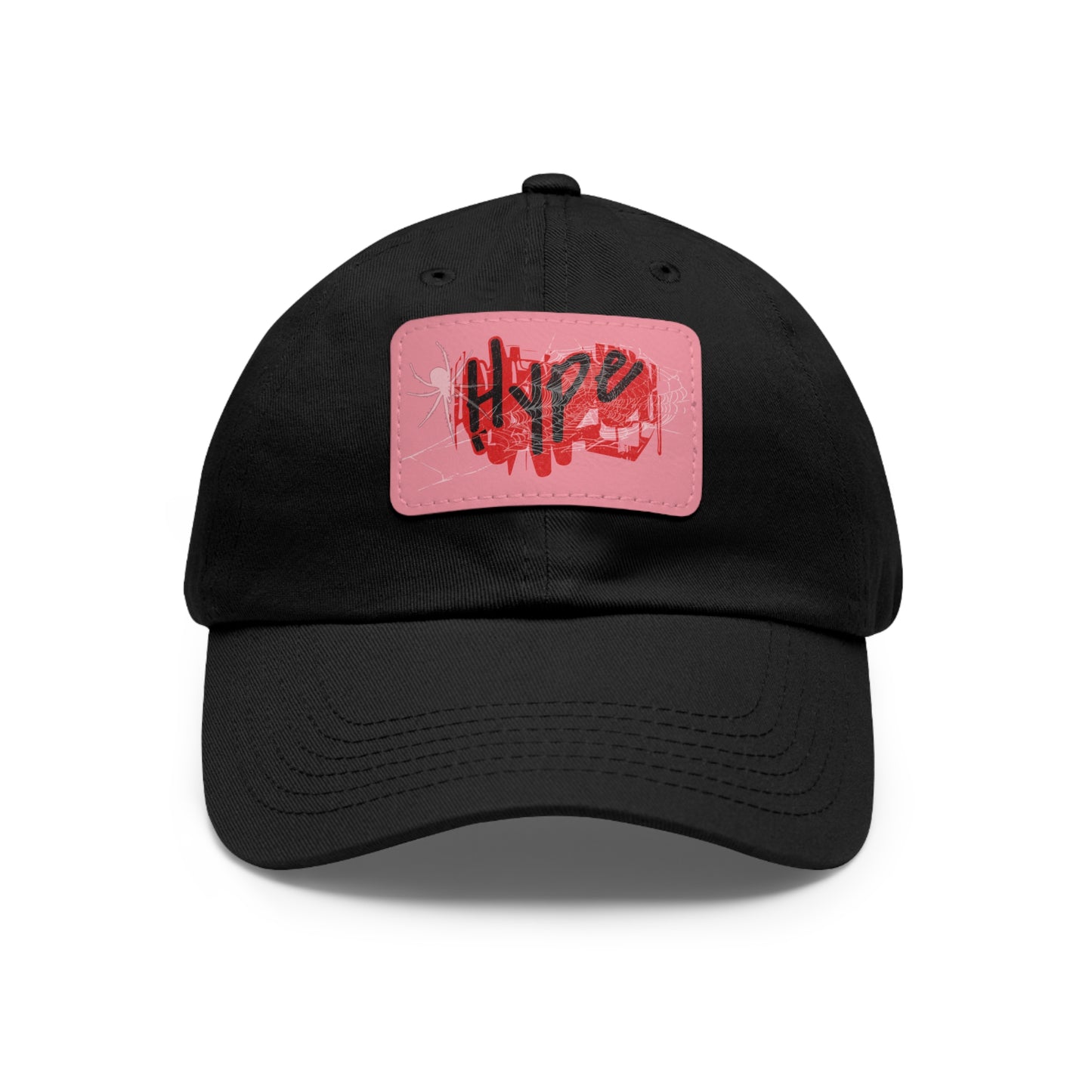 Hype Dad Hat with Leather Patch, Trendy Cap, Casual Wear, Gift for Him, Street Style Accessory, Summer Fashion