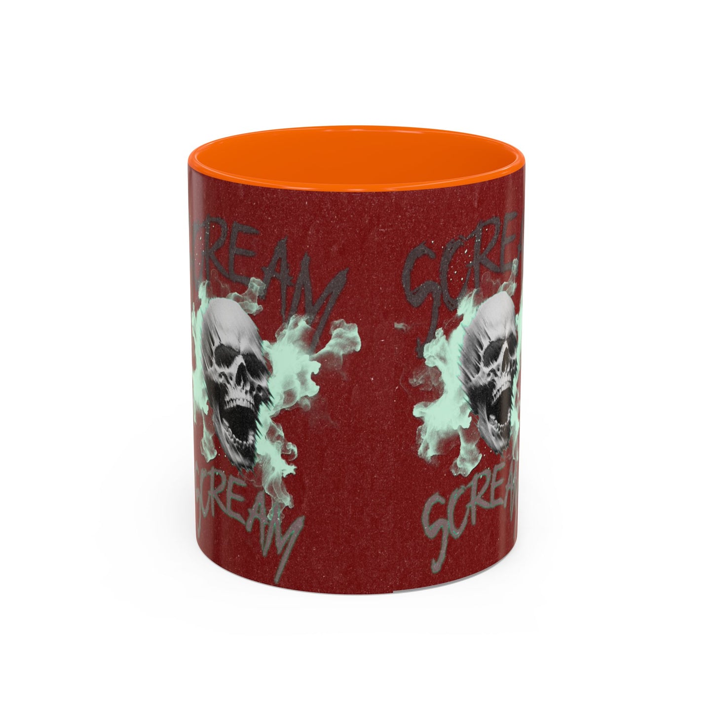 Gothic Skull Accent Coffee Mug - Unique Drinkware for Halloween, Gift for Coffee Lovers, Skull Decor, Perfect for Horror Fans, 11oz & 15oz