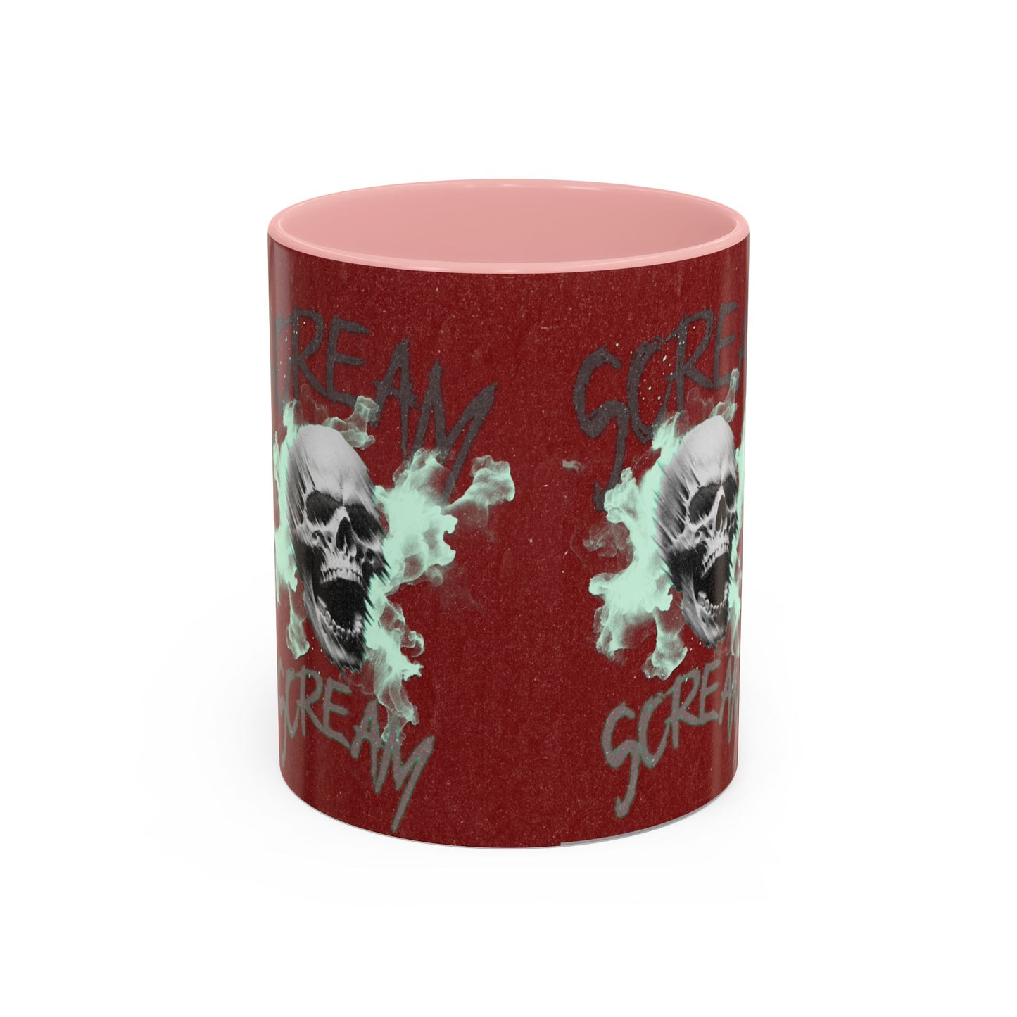 Gothic Skull Accent Coffee Mug - Unique Drinkware for Halloween, Gift for Coffee Lovers, Skull Decor, Perfect for Horror Fans, 11oz & 15oz