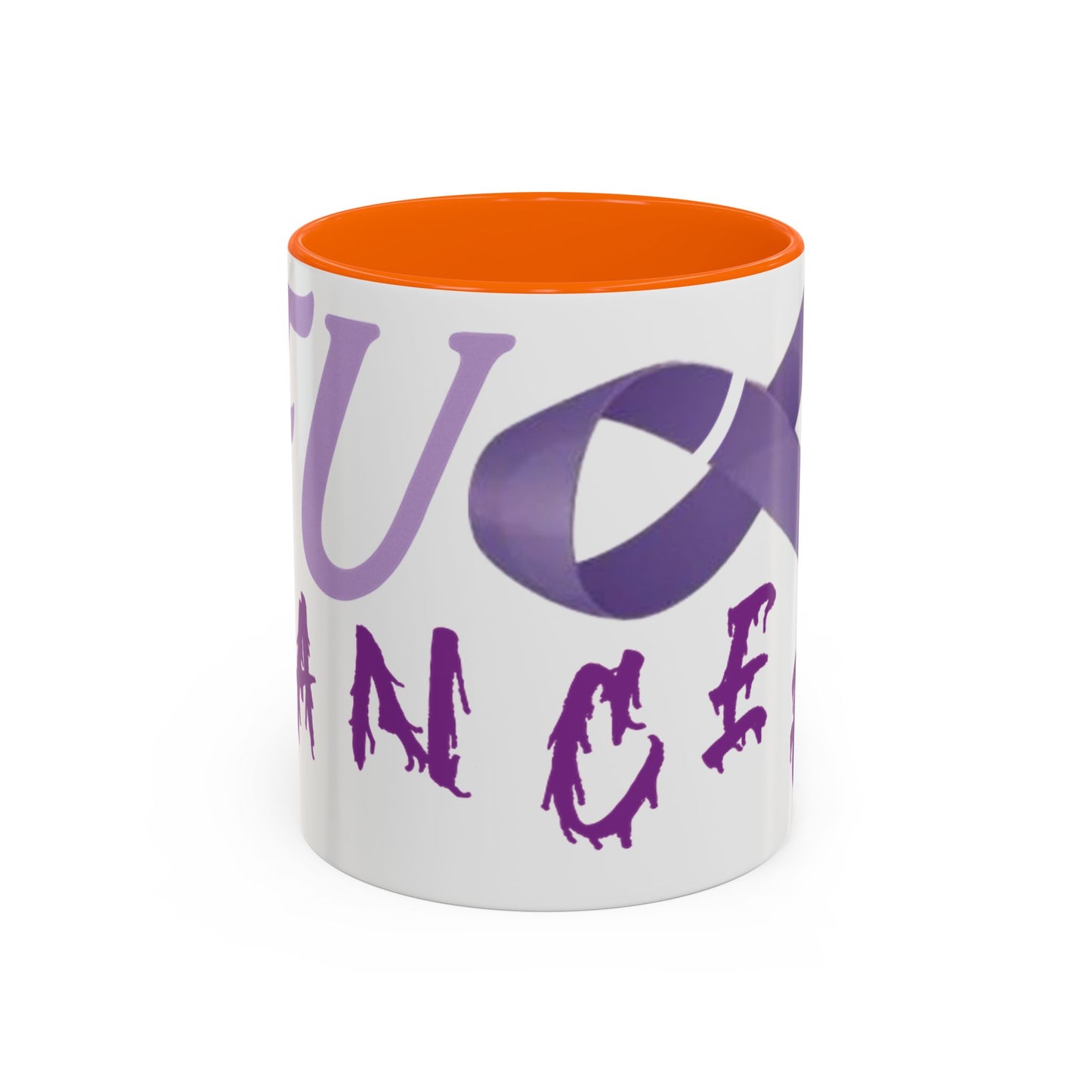 Purple Ribbon Coffee Mug - Cancer Awareness, Inspirational Gift, Sip & Support, Encouragement, Fight Back Tea Cup