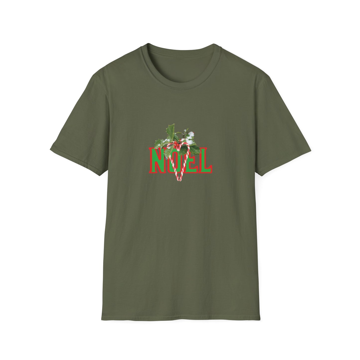 Noel Christmas T-Shirt — Festive Green & Red Holiday Graphic