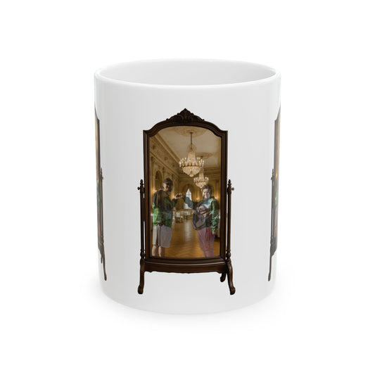 Vintage-Inspired Ceramic Mug - Classic Home Decor, Unique Gift, Coffee Lover Present, Artisan Design, Tea Enthusiast, Nostalgic Kitchenware