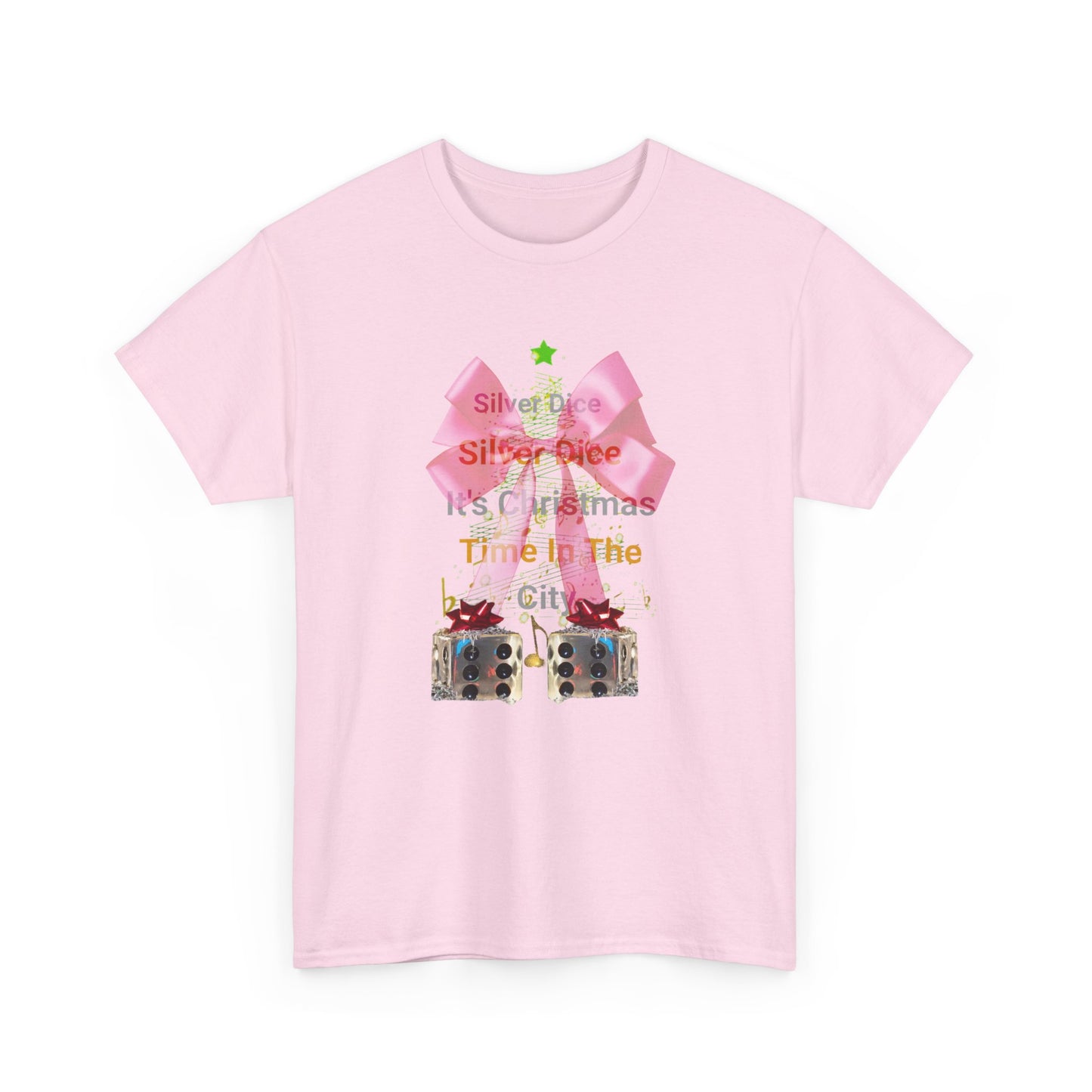 Holiday Dice Gift T-Shirt — 'Silent Night, Silent Dice' Cute Christmas Gaming Tee