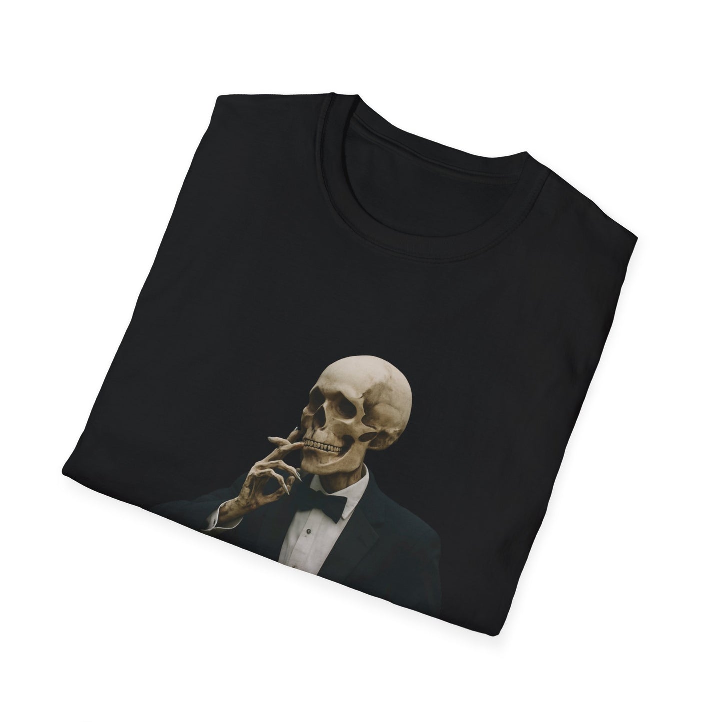 Stylish Skeleton T-Shirt, Unisex Graphic Tee, Vintage Vibe Shirt, Unique Halloween Outfit, Everyday Casual Wear, Gift for Skelly Lovers