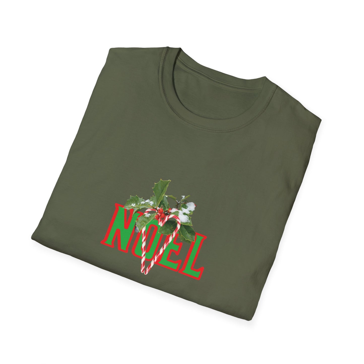 Noel Christmas T-Shirt — Festive Green & Red Holiday Graphic