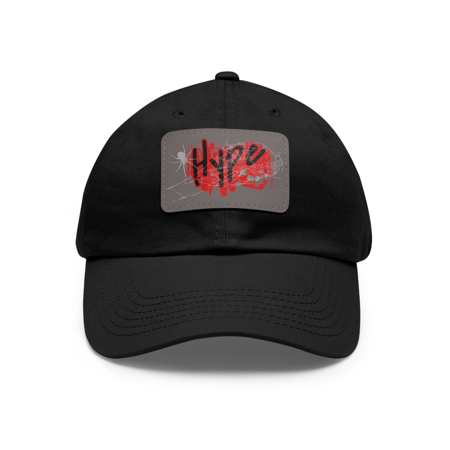 Hype Dad Hat with Leather Patch, Trendy Cap, Casual Wear, Gift for Him, Street Style Accessory, Summer Fashion