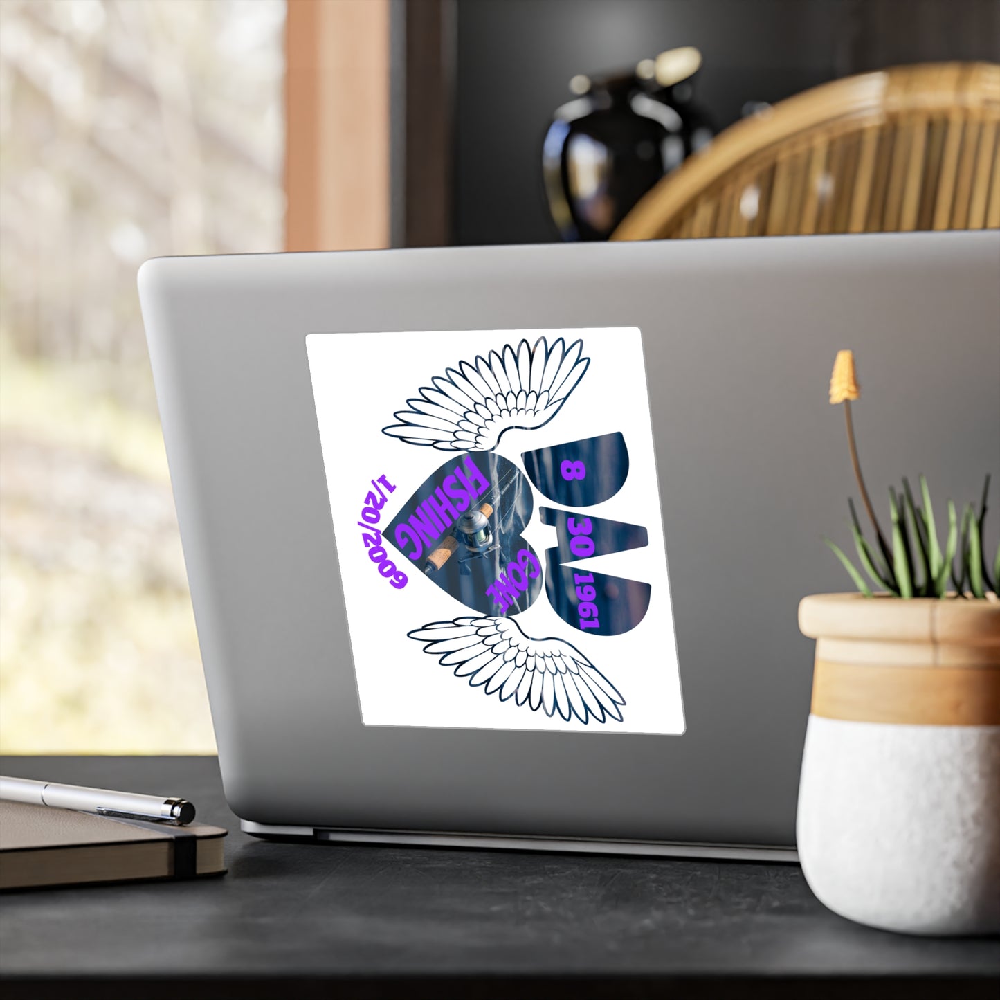 Fishing Kiss-Cut Vinyl Decals | Unique Car Stickers, Wall Art