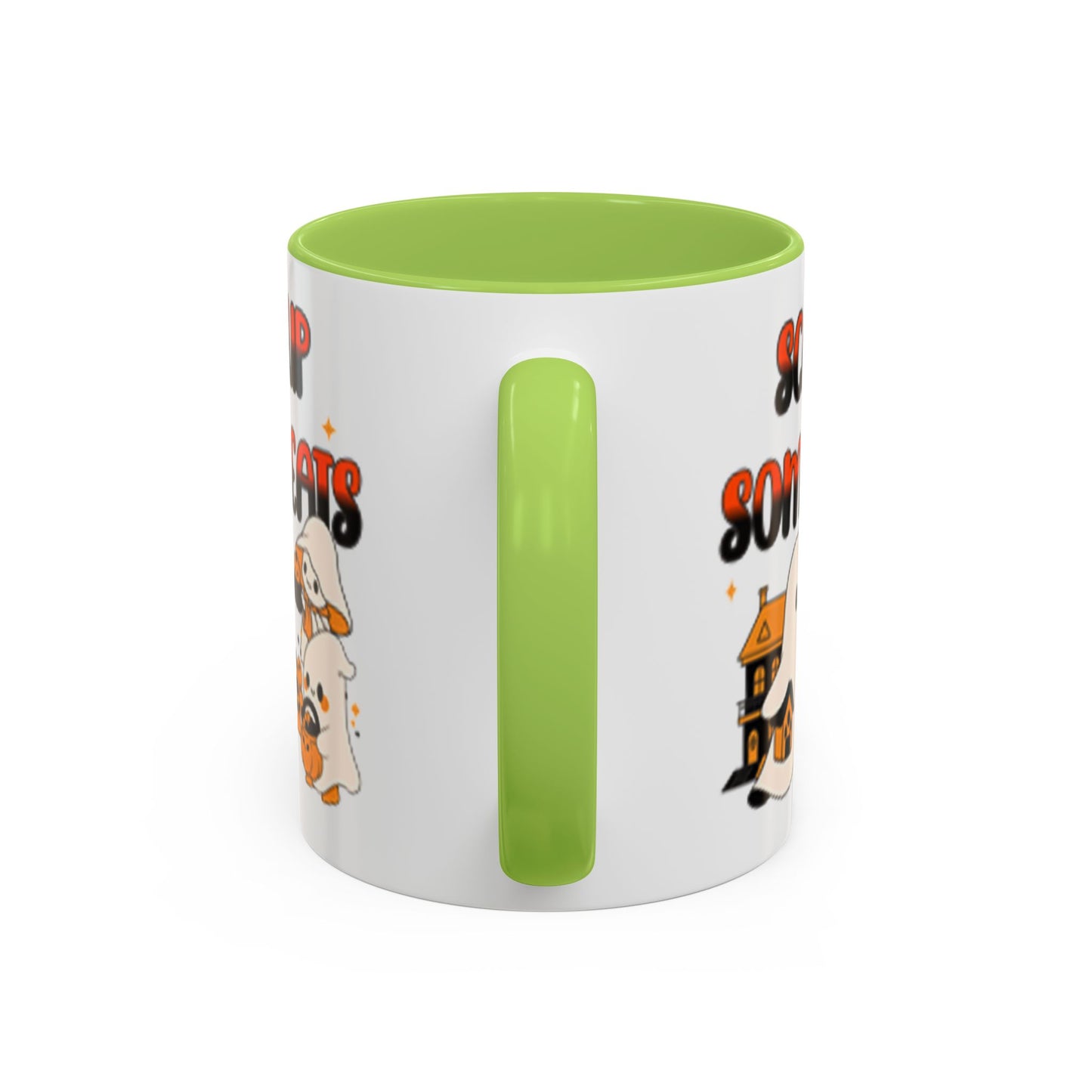 Halloween Ghost Treats Mug, Scare Up Some Treats Coffee Cup, Spooky Gift for Haunted House Lovers, Fall Decor, Fun Halloween Kitchenware