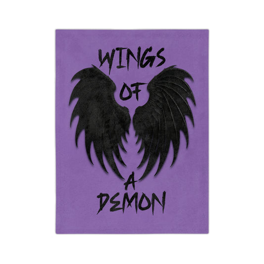 Demon Wings Blanket | Cozy Velveteen Microfiber Throw for Horror Lovers, Perfect for Halloween, Home Decor, Gift Idea, Soft Plush Blanket