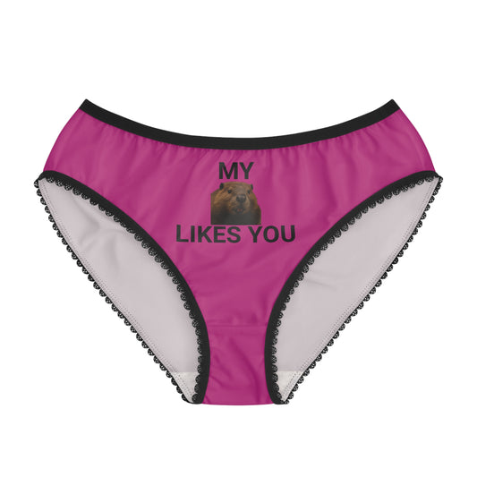 Cute Animal-Themed Women's Briefs - "My Likes You" Design, Fun Lingerie Gift, Playful Underwear, Comfortable Intimates, Quirky [...]