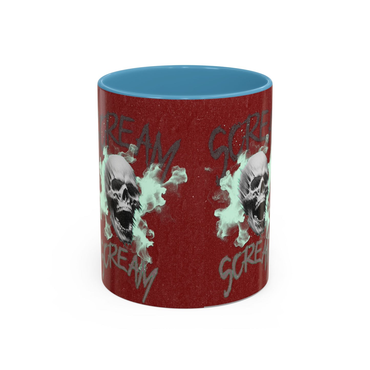 Gothic Skull Accent Coffee Mug - Unique Drinkware for Halloween, Gift for Coffee Lovers, Skull Decor, Perfect for Horror Fans, 11oz & 15oz