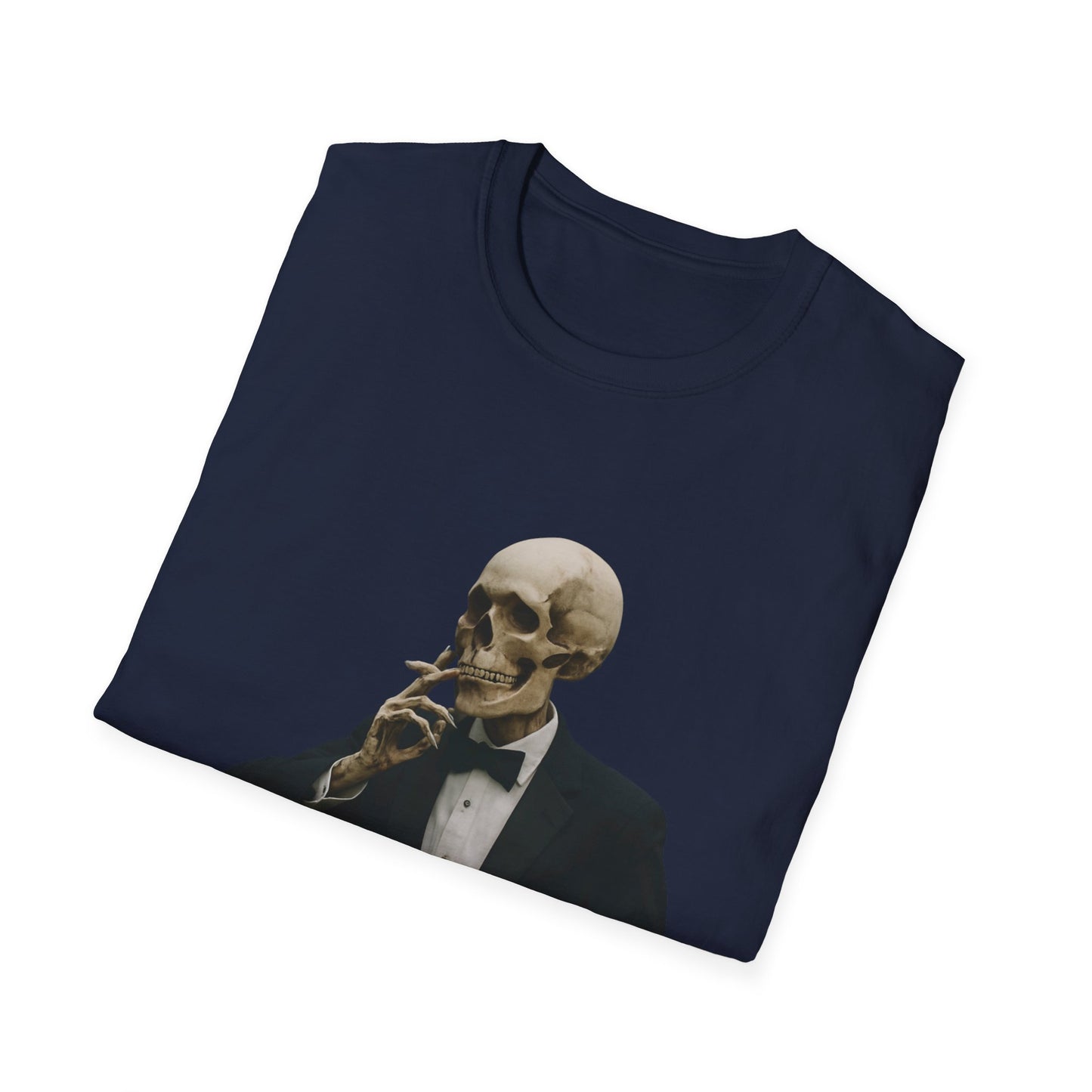 Stylish Skeleton T-Shirt, Unisex Graphic Tee, Vintage Vibe Shirt, Unique Halloween Outfit, Everyday Casual Wear, Gift for Skelly Lovers
