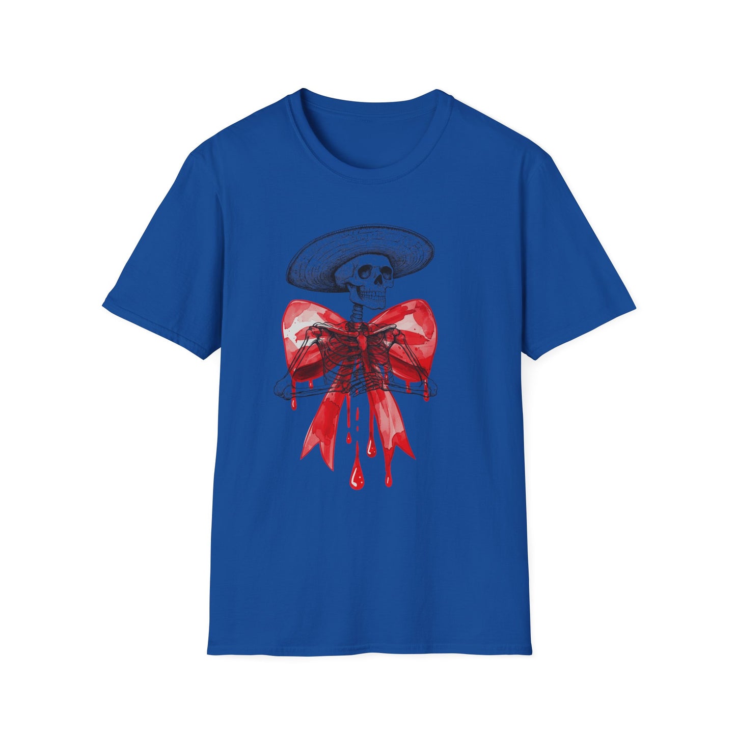 Bloody Skeleton, Unisex soft style T-Shirt