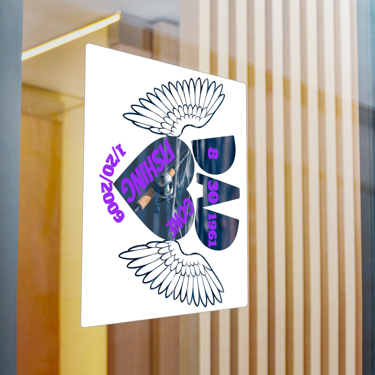 Fishing Kiss-Cut Vinyl Decals | Unique Car Stickers, Wall Art