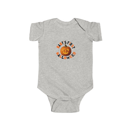 Baby's First Halloween Bodysuit, Infant Costume, Cute Baby Outfit, Halloween Gift, Pumpkin Baby Bodysuit, Baby Shower Gift