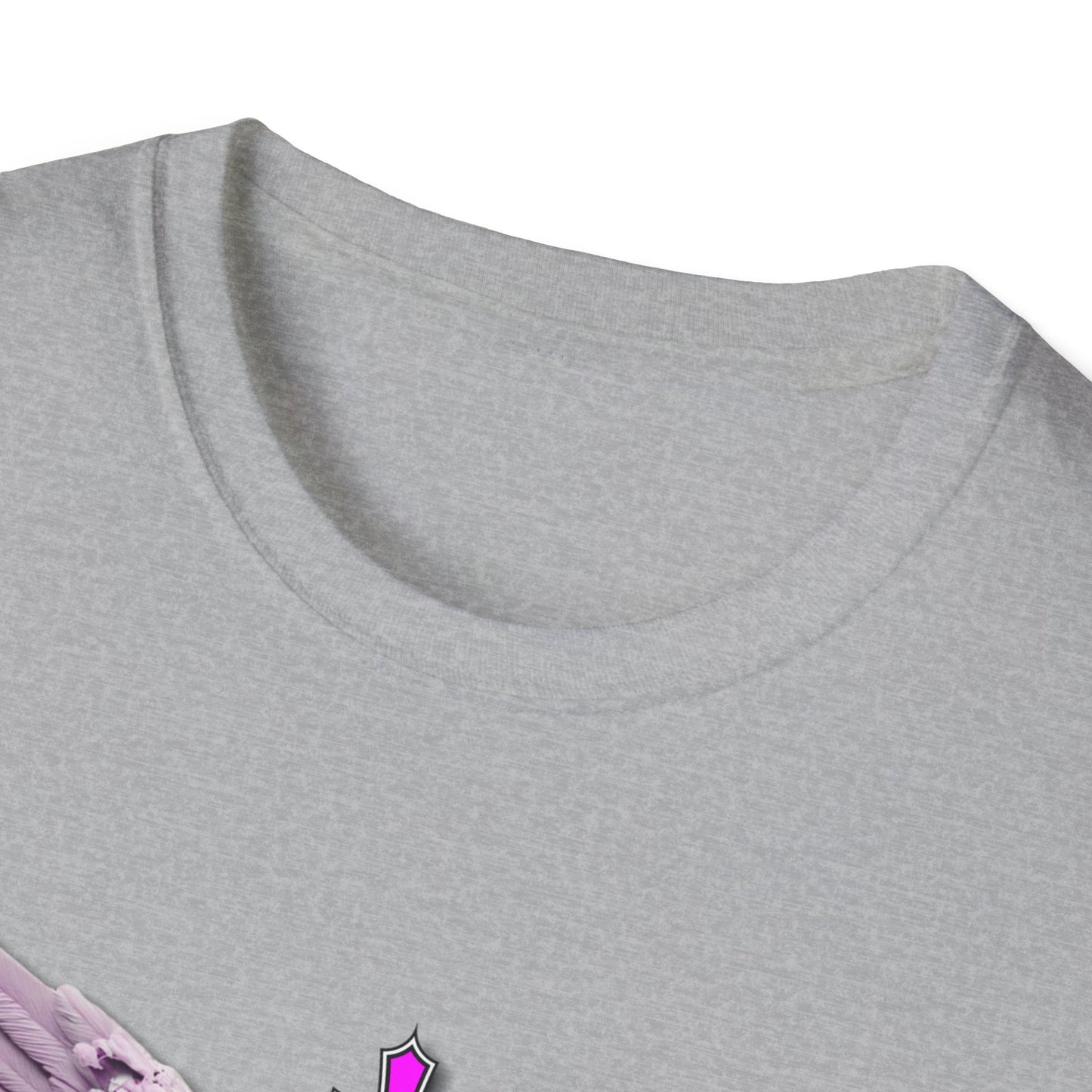 Angel Graphic Unisex Softstyle T-Shirt, Spiritual Tee, Casual Wear, Faith-Based Gift, Everyday Style, Unique Fashion Statement