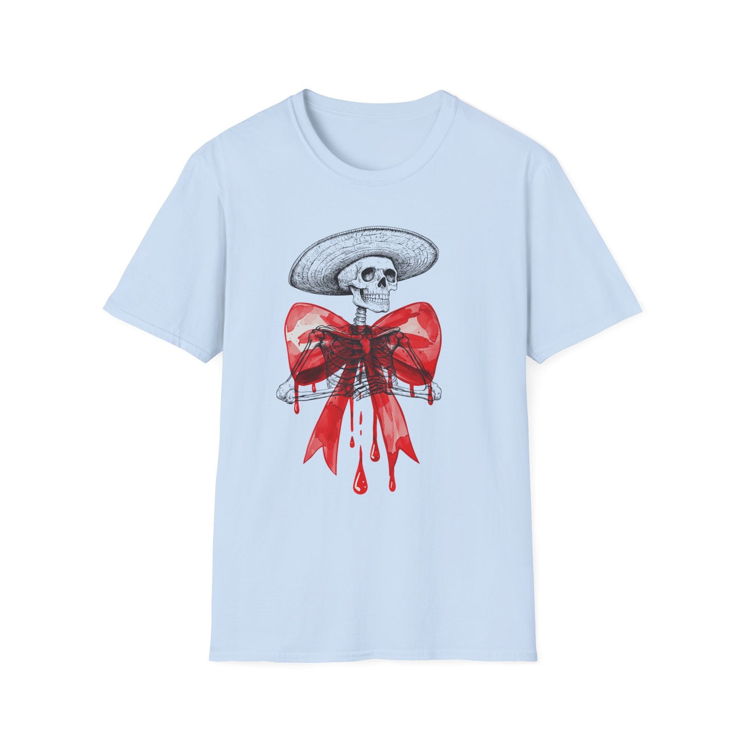 Bloody Skeleton, Unisex soft style T-Shirt