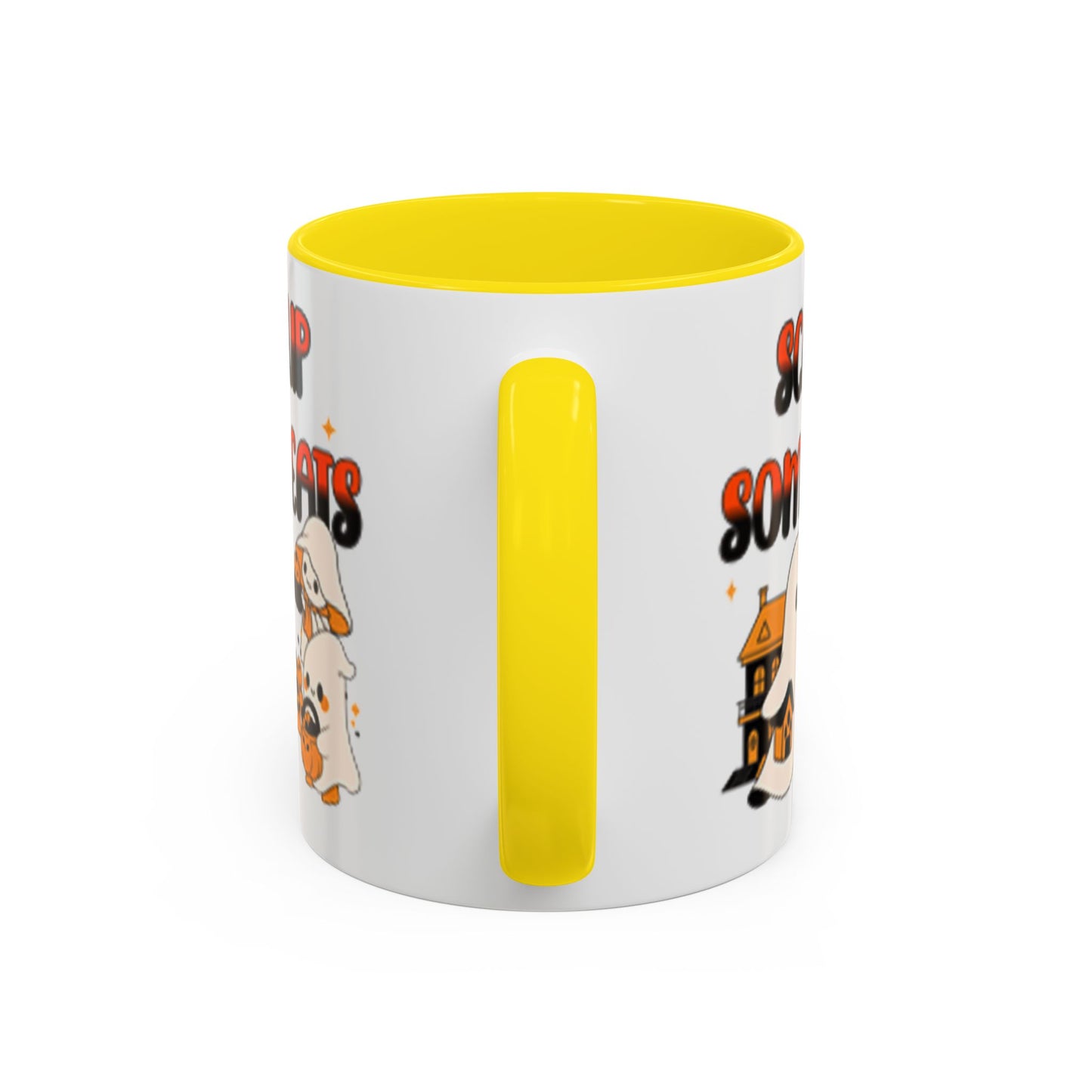 Halloween Ghost Treats Mug, Scare Up Some Treats Coffee Cup, Spooky Gift for Haunted House Lovers, Fall Decor, Fun Halloween Kitchenware