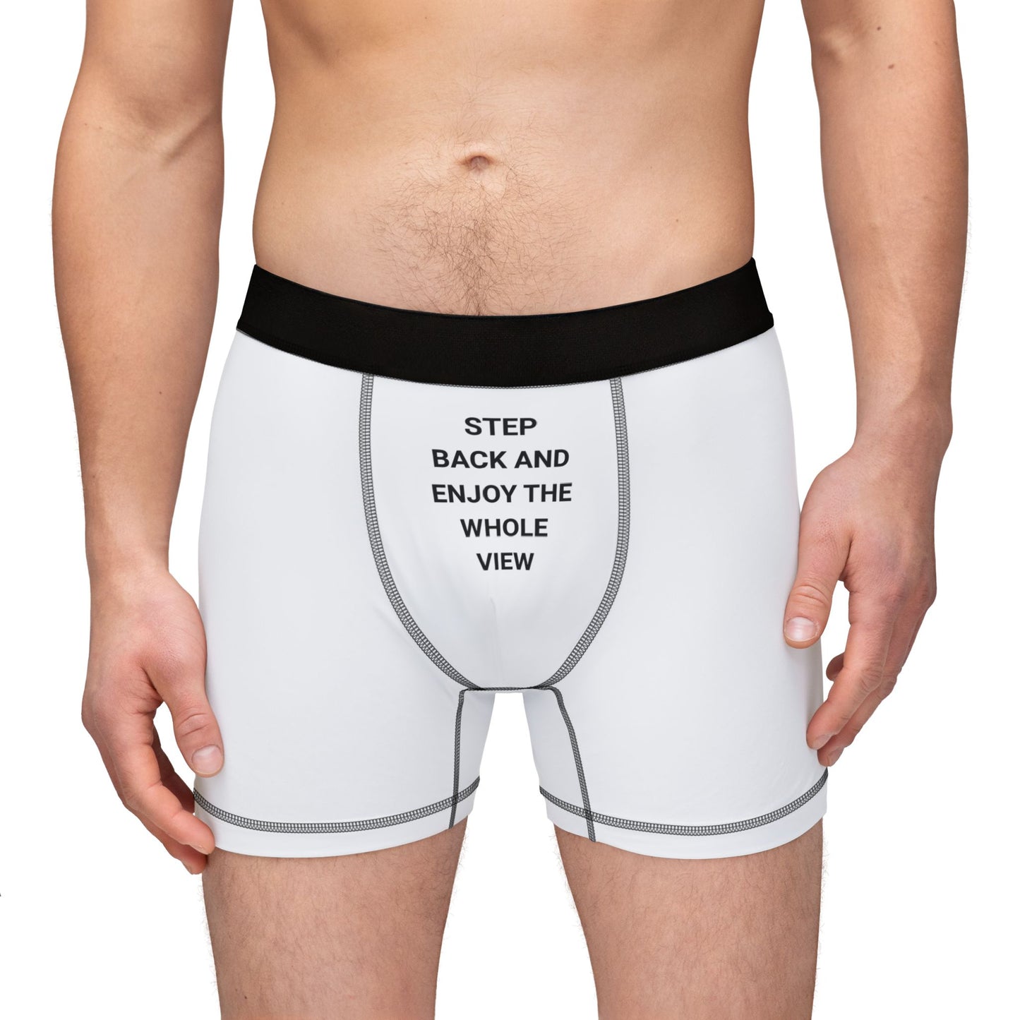 Men's Boxers with Fun Quote - Comfortable All-Over Print Underwear, Unique Gifting for Birthdays, Anniversaries, Daily Wear