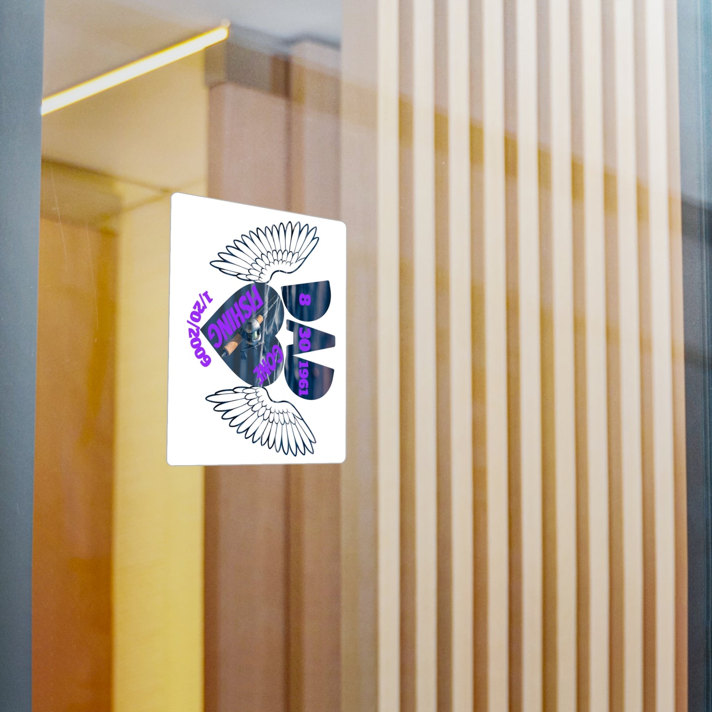 Fishing Kiss-Cut Vinyl Decals | Unique Car Stickers, Wall Art