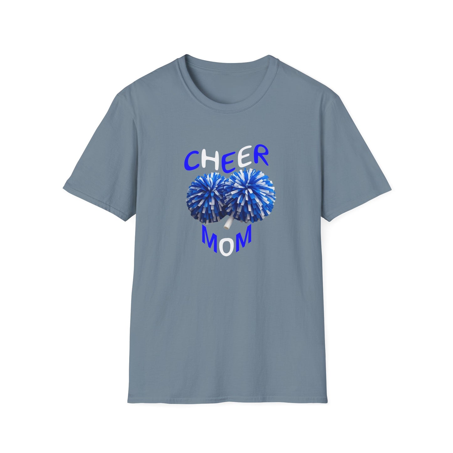 Cheer Mom Unisex Softstyle T-Shirt, Gift for Sports Moms, Cheerleading Apparel, Casual Wear, Supporter T-Shirt
