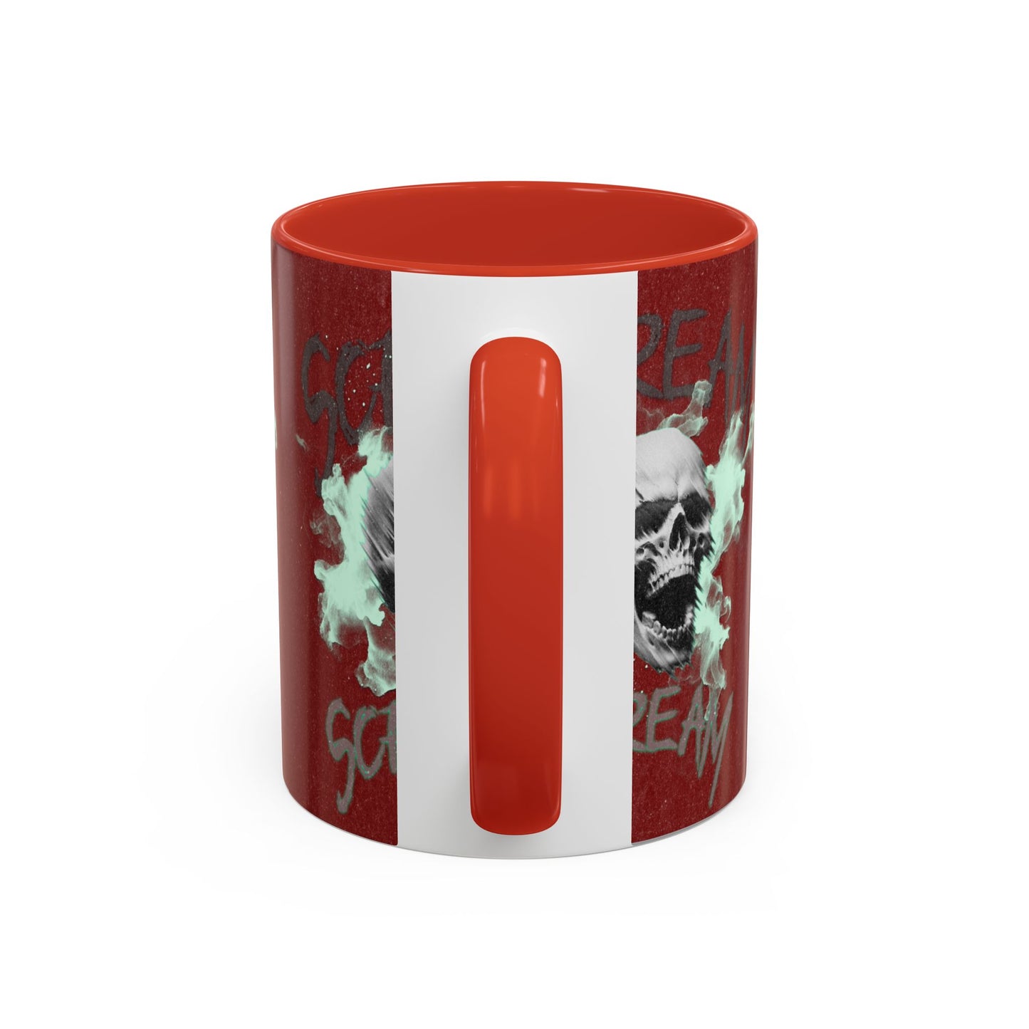 Gothic Skull Accent Coffee Mug - Unique Drinkware for Halloween, Gift for Coffee Lovers, Skull Decor, Perfect for Horror Fans, 11oz & 15oz