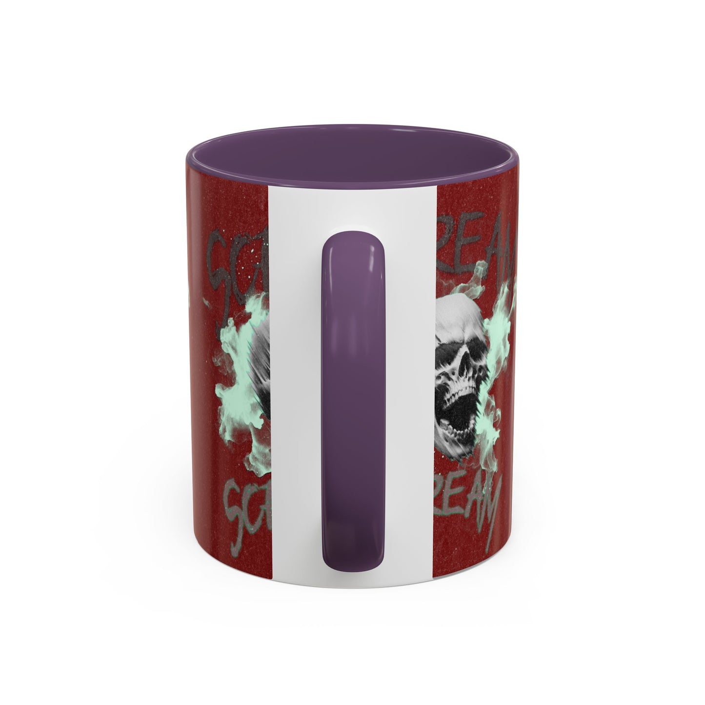 Gothic Skull Accent Coffee Mug - Unique Drinkware for Halloween, Gift for Coffee Lovers, Skull Decor, Perfect for Horror Fans, 11oz & 15oz