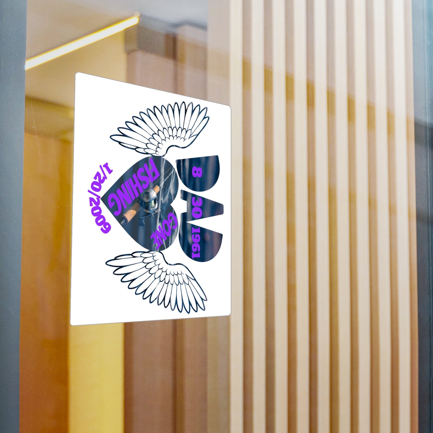 Fishing Kiss-Cut Vinyl Decals | Unique Car Stickers, Wall Art