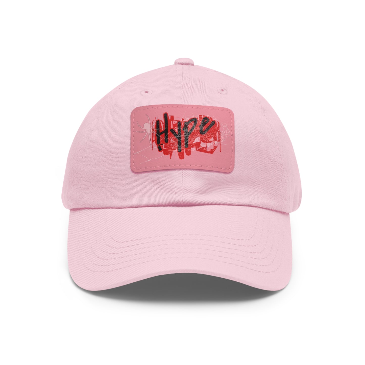 Hype Dad Hat with Leather Patch, Trendy Cap, Casual Wear, Gift for Him, Street Style Accessory, Summer Fashion