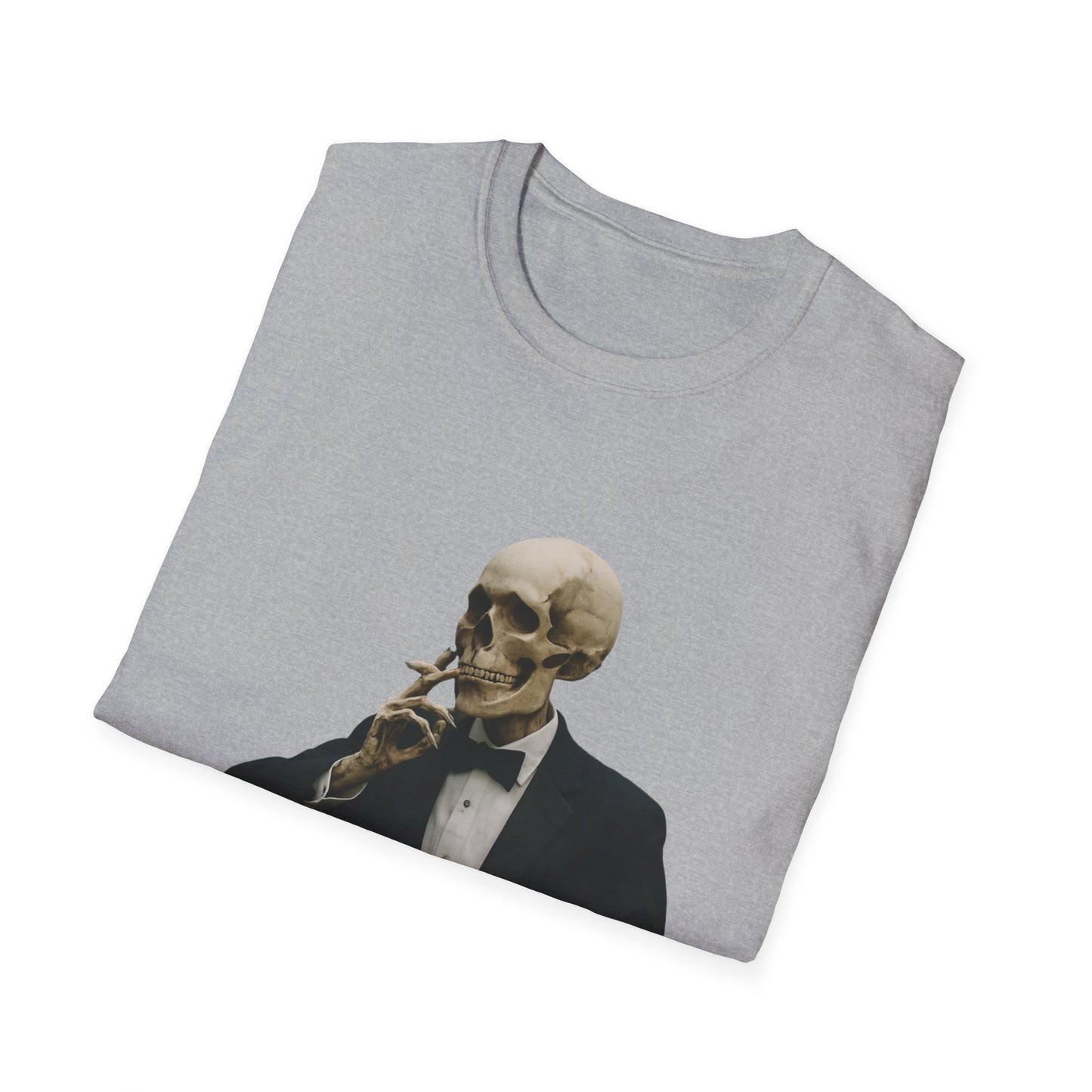 Stylish Skeleton T-Shirt, Unisex Graphic Tee, Vintage Vibe Shirt, Unique Halloween Outfit, Everyday Casual Wear, Gift for Skelly Lovers