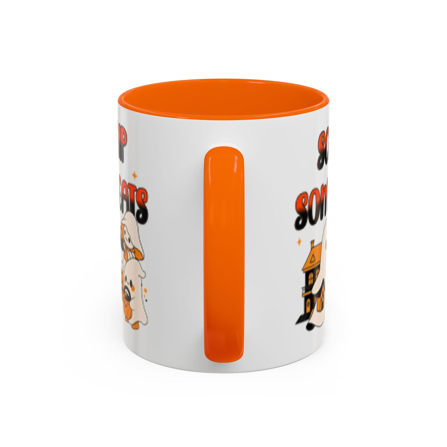 Halloween Ghost Treats Mug, Scare Up Some Treats Coffee Cup, Spooky Gift for Haunted House Lovers, Fall Decor, Fun Halloween Kitchenware