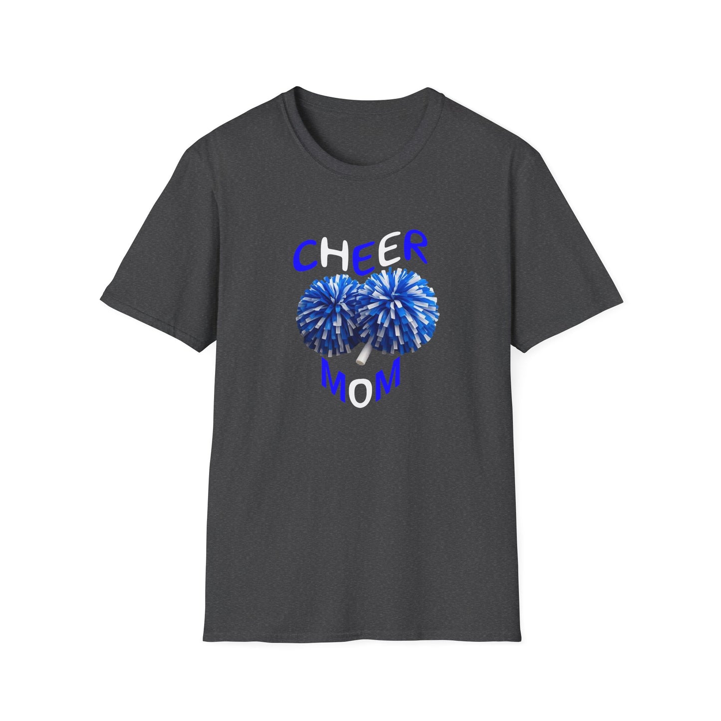 Cheer Mom Unisex Softstyle T-Shirt, Gift for Sports Moms, Cheerleading Apparel, Casual Wear, Supporter T-Shirt
