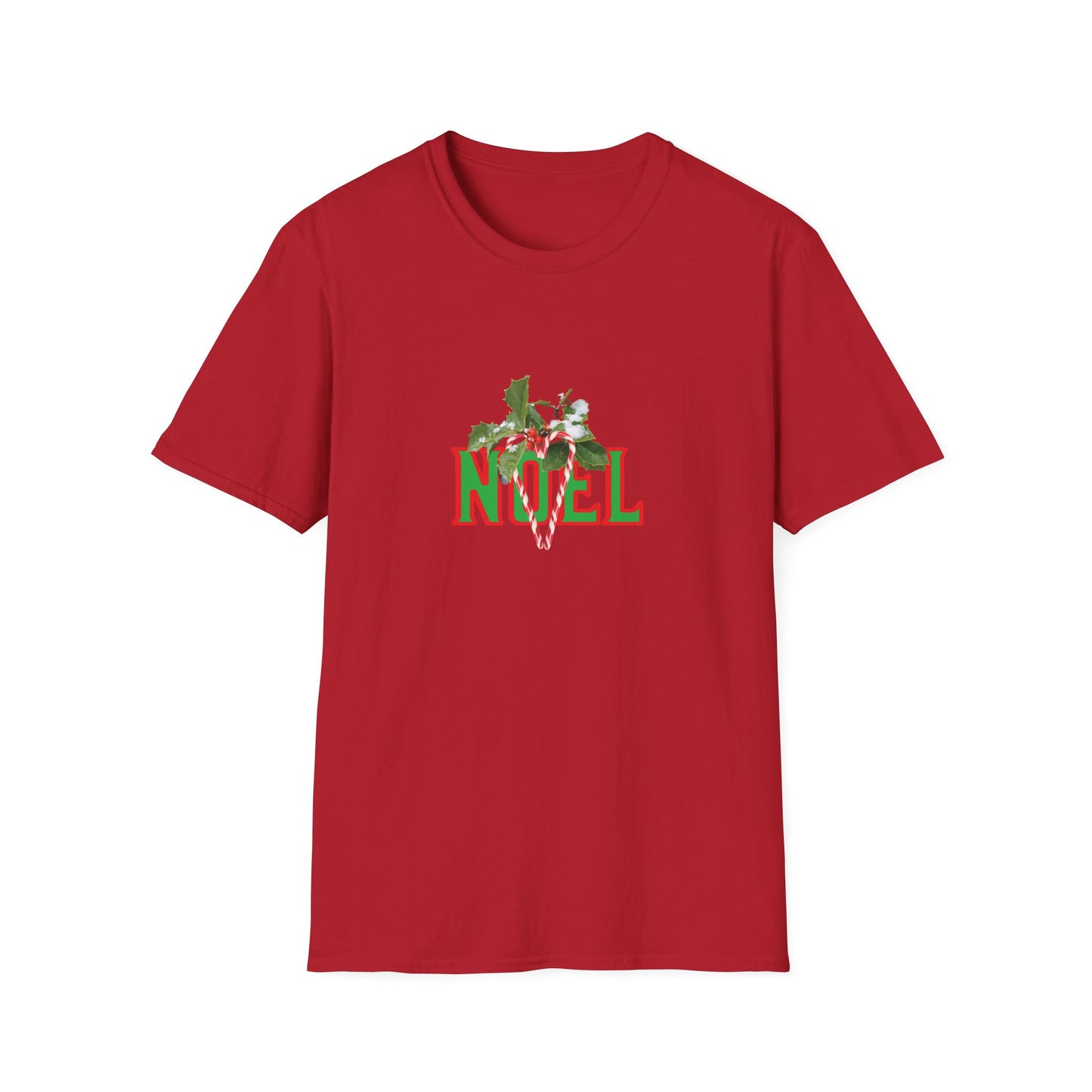Noel Christmas T-Shirt — Festive Green & Red Holiday Graphic