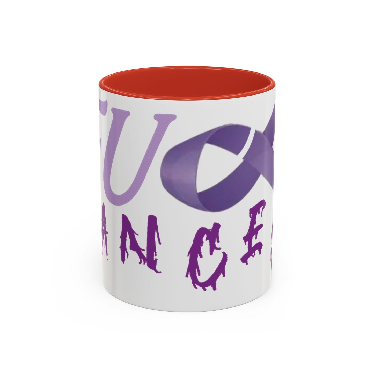 Purple Ribbon Coffee Mug - Cancer Awareness, Inspirational Gift, Sip & Support, Encouragement, Fight Back Tea Cup