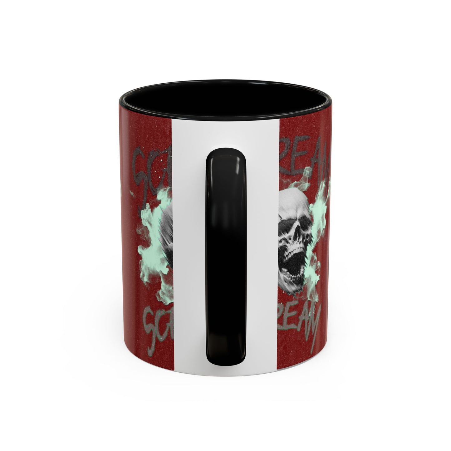 Gothic Skull Accent Coffee Mug - Unique Drinkware for Halloween, Gift for Coffee Lovers, Skull Decor, Perfect for Horror Fans, 11oz & 15oz