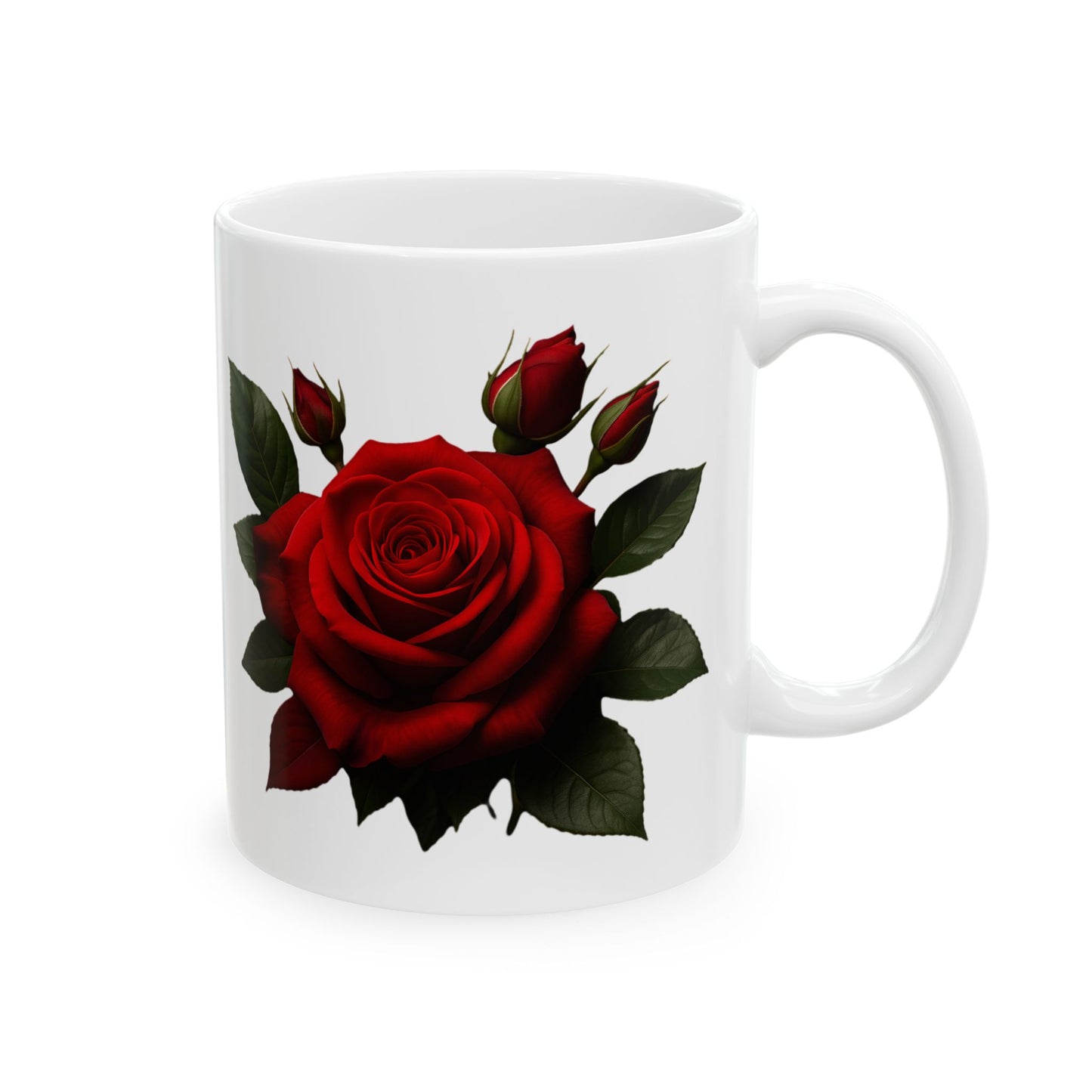 Elegant Rose Ceramic Mug - Perfect Gift for Birthdays, Anniversaries, Mother's Day, Tea Lovers, Coffee Enthusiasts