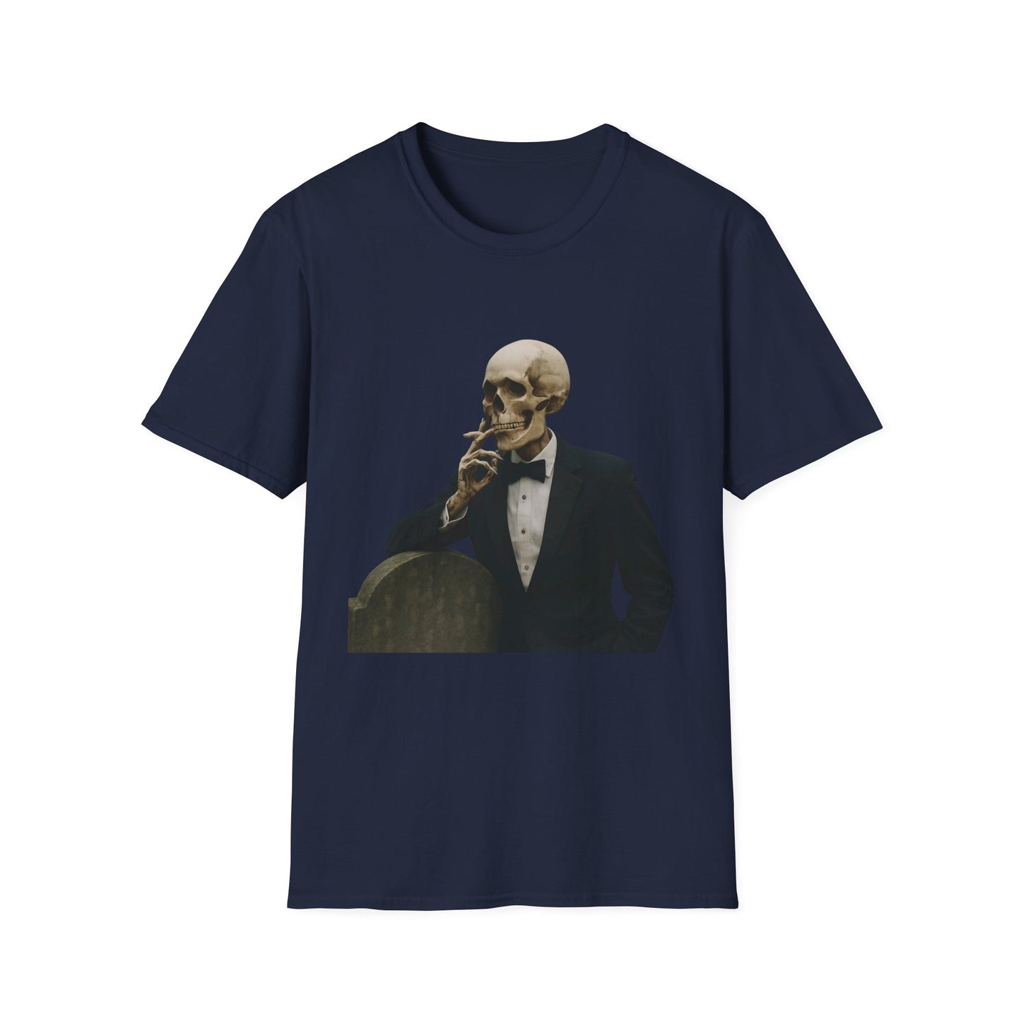 Stylish Skeleton T-Shirt, Unisex Graphic Tee, Vintage Vibe Shirt, Unique Halloween Outfit, Everyday Casual Wear, Gift for Skelly Lovers