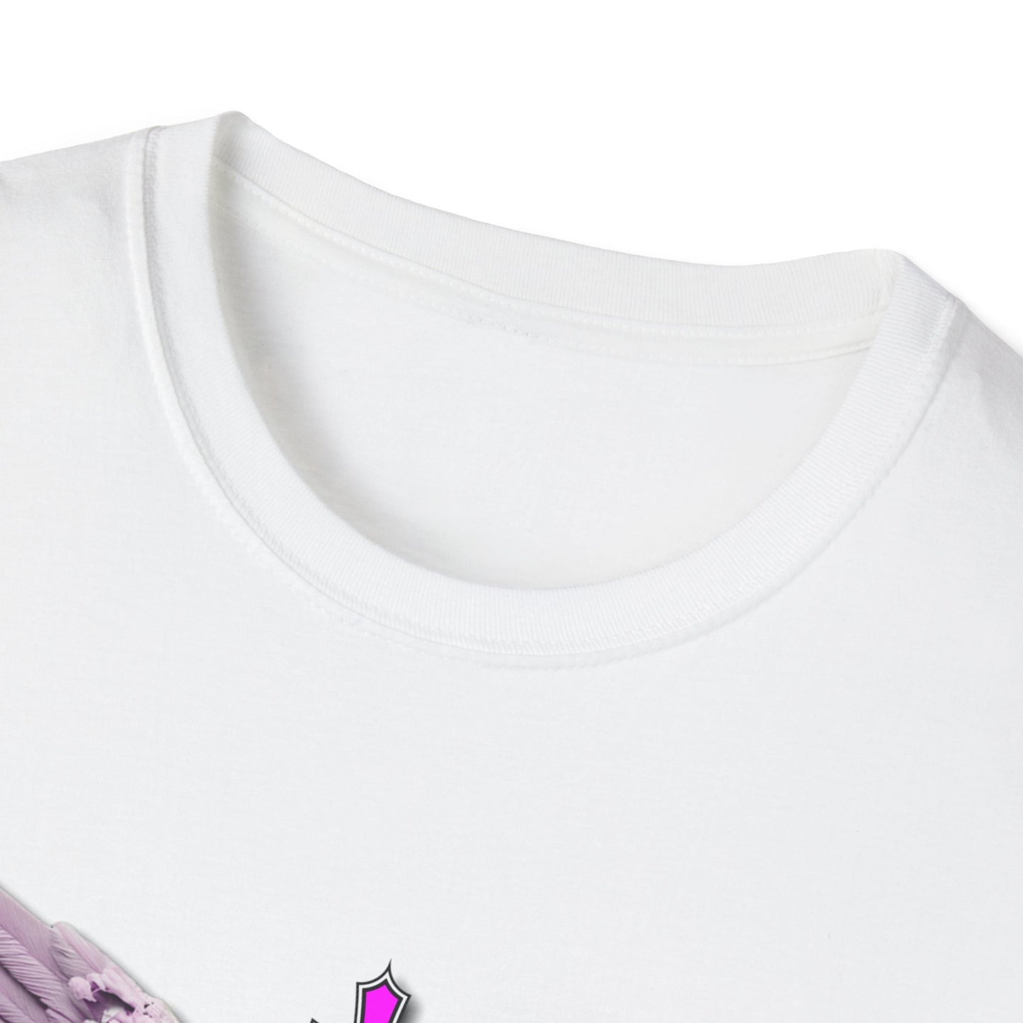 Angel Graphic Unisex Softstyle T-Shirt, Spiritual Tee, Casual Wear, Faith-Based Gift, Everyday Style, Unique Fashion Statement